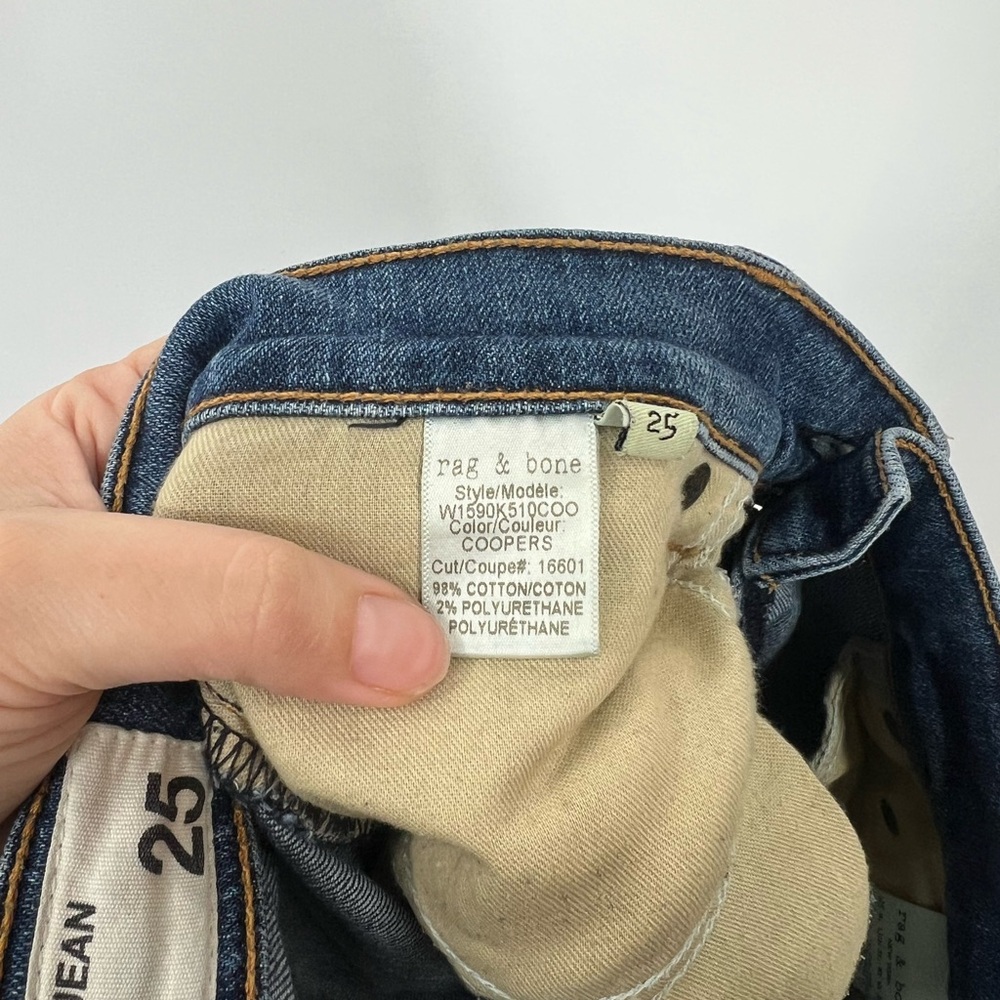 Rag & Bone Dre Low-Rise Slim Boyfriend Jeans in Coopers - Picture 9 of 9